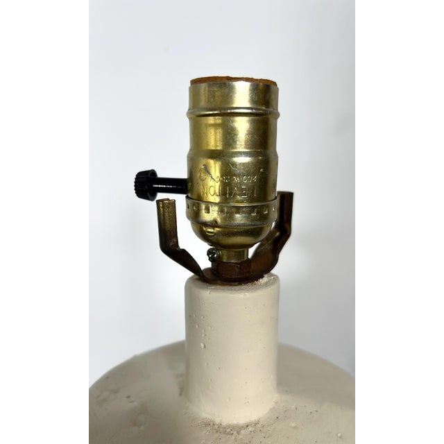 Vintage Postmodern Palm Regency Plaster-Style Statement Lamp For Sale In Houston - Image 6 of 11