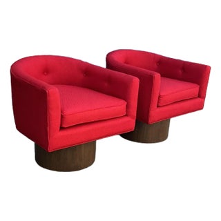 Mid Century Modern Swivel Lounge Chairs For Sale