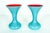 Mid-Century Modern Art Deco style Murano glass decorative pieces or vases. Each vase is in excellent condition and measure...