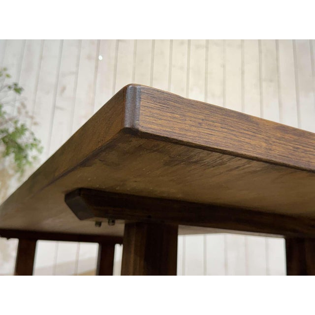 Elm Monastery Table, 1970s For Sale - Image 4 of 18