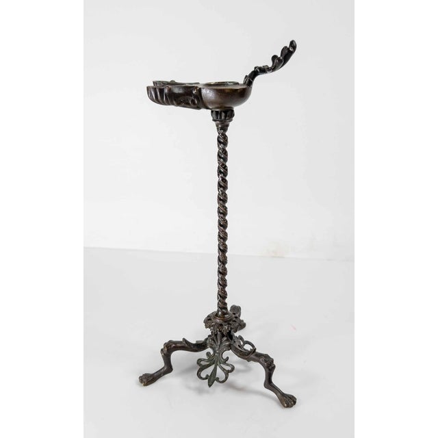 We are selling this great Grand Tour oil lamp. This lamp has traditional neo-classical form with lucerna top, spiral shaft...