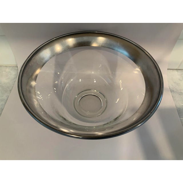 Silver Dorothy Thorpe Sterling Silver Rimmed Serving/Centerpiece Bowl For Sale - Image 8 of 8