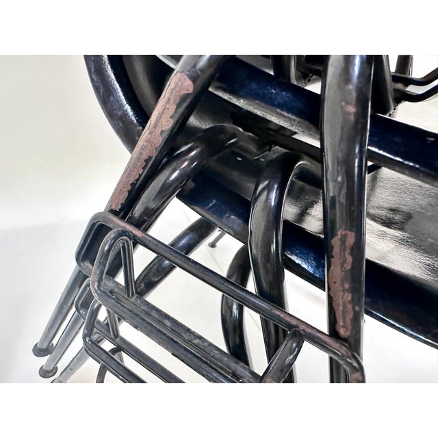 Early DSS Fiberglass Outdoor and Indoor Version Stacking Side Chairs by Charles & Ray Eames for Herman Miller, 1950s, Set of 6 For Sale - Image 13 of 18