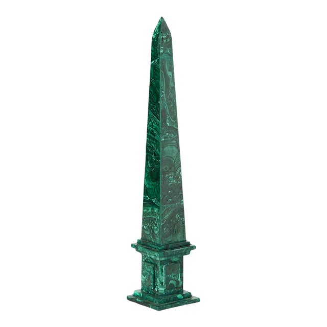 Malachite Obelisk For Sale