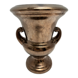 Vintage Bronze Toned Urn Shaped Vase or Vessel