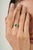 Art Deco 1.64ct Natural Zambian Emerald Bezel Set Solitaire Ring in 18k Yellow Gold Size 7 For Sale - Image 3 of 16