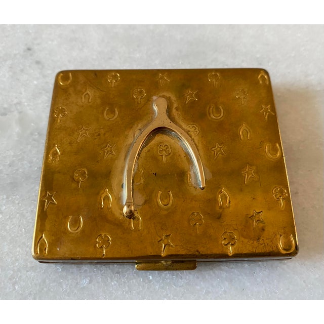 Vintage Brass Compact by Paul Flato | Chairish