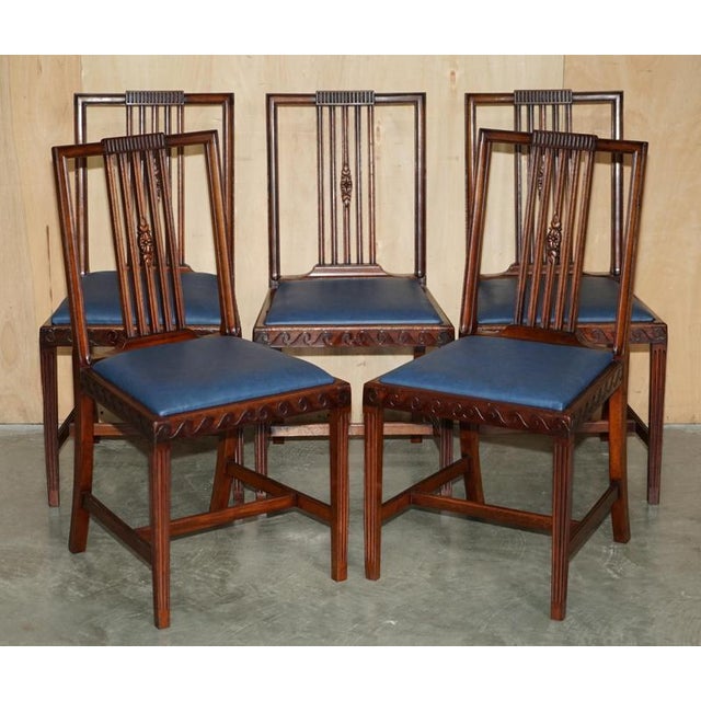 Antique English Victorian Hardwood Dining Chairs by James Jas Shoolbred, Set of 6 For Sale - Image 16 of 18