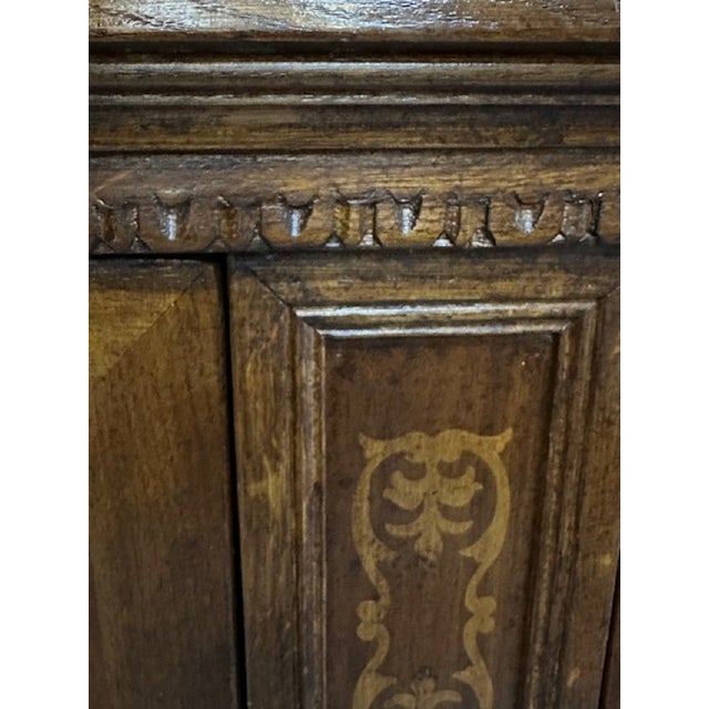 Showcase Buffet or Bookcase in Oak with Inlays For Sale - Image 5 of 18