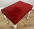 Vintage French Upholstered Ottoman For Sale - Image 4 of 9