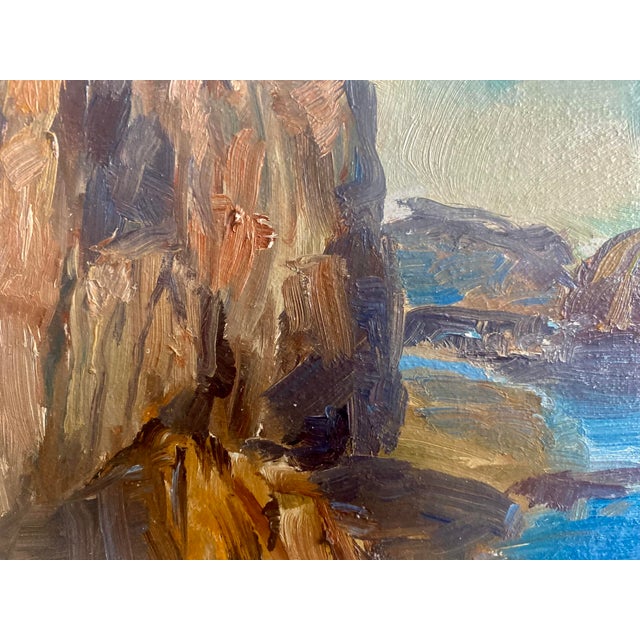 Fred Pye Well-Listed Artist Original Early Seascape Painting Bald Head For Sale - Image 11 of 15