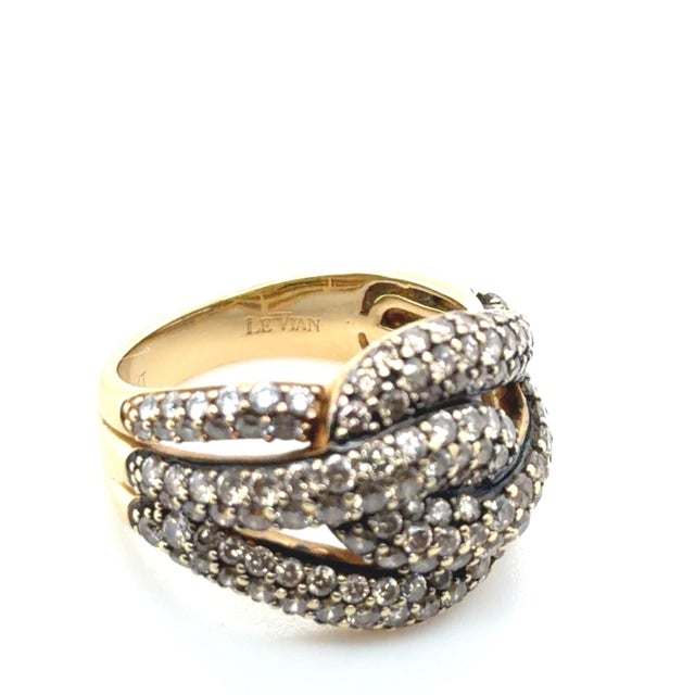 Le Vian, Champagne Diamond and Diamond Ring For Sale - Image 4 of 9