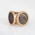 C1970 Vintage Double Ancient Coin Ring 14k Yellow Gold Sz 5.5 Fine Jewelry For Sale - Image 4 of 6