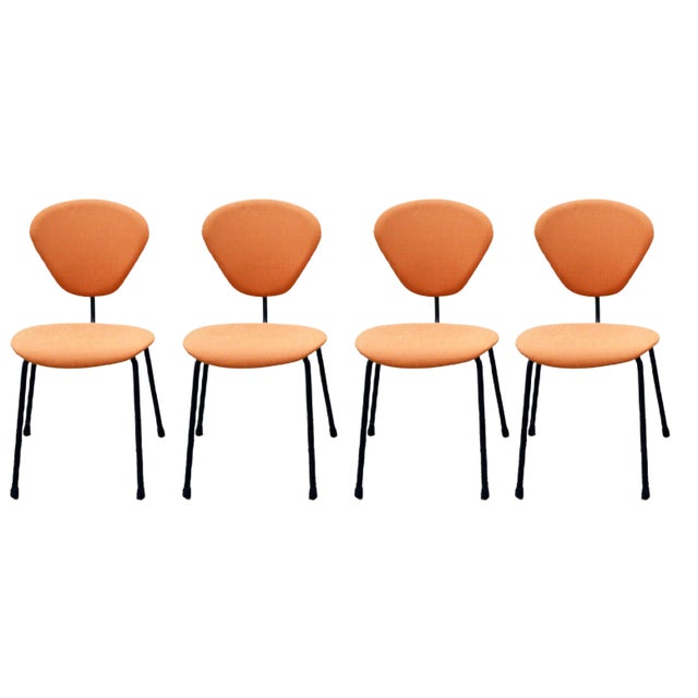 Dining Chairs by Campo e Graffi for ISA Bergamo, 1950s, Set of 4 For Sale