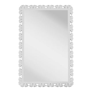 Fleur Home Audubon Bamboo Sticks Rectangle Mirror in Graytint, 24x35.5 For Sale