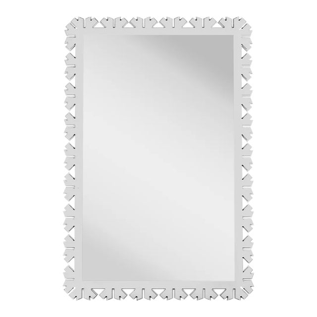 Fleur Home Audubon Bamboo Sticks Rectangle Mirror in Graytint, 24x35.5 For Sale