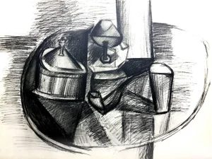 Nature Morte à la Pipe - Pochoir 1962