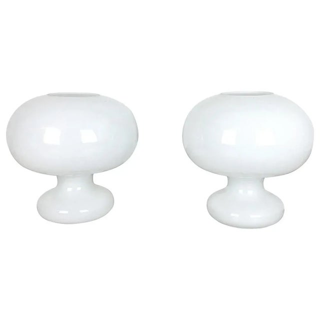 German Glass Mushroom Table Light from Cosack Lights, 1970s, Set of 2 For Sale - Image 17 of 17