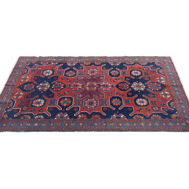 Traditional Antique Caucasian Decorative Rug For Sale - Image 3 of 6