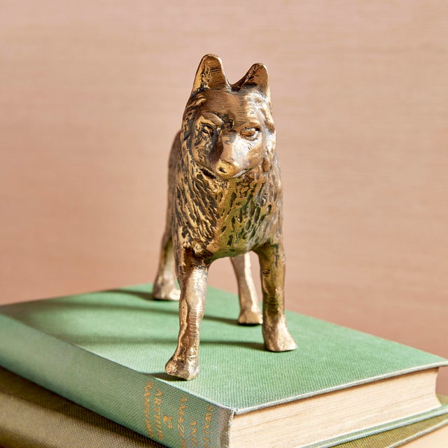 Metal Sly Fox Sculpture For Sale - Image 7 of 8