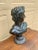 Vintage Neoclassical Apollo Belvedere Bust Sculpture on Pedestal For Sale In South Bend - Image 6 of 11