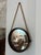Mid 20th Century Vintage Round Metal Mirror on Silk Rope, France For Sale - Image 5 of 18