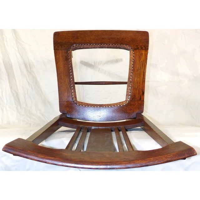 Antique Dunn & Salisbury Keene, Nh - Tiger Oak Dining/Side Chairs Pair ~ 1880s to Early 1900s Vintage For Sale - Image 15 of 17