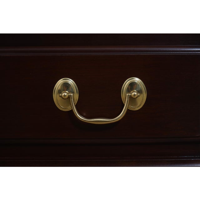 1980s Harden 1 Drawer Cherry Georgian Style Nightstand For Sale - Image 16 of 18