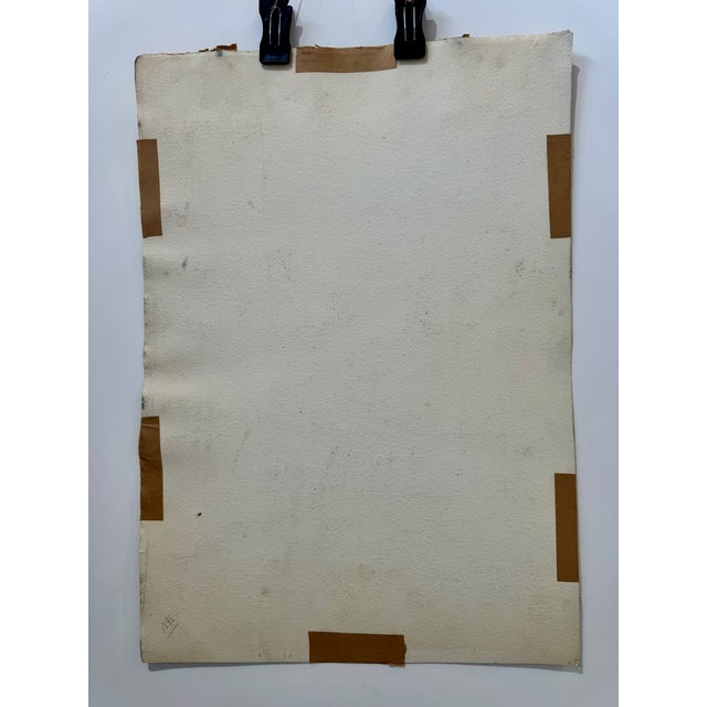 Henry Emil Salloch Original Watercolor on Paper Alpine Timberline Landscape, 1946. For Sale In Atlanta - Image 6 of 7