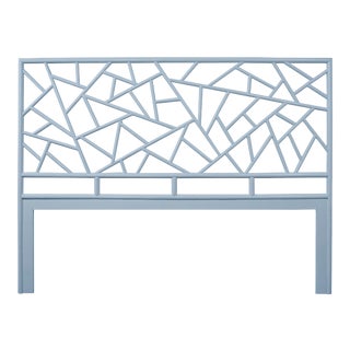 Tiffany Headboard King - Blue For Sale