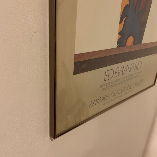 1980s Vintage Ed Baynard Exhibition Poster 1980, Framed For Sale - Image 5 of 11