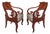 Early 19th Century Pair of Mahogany Empire Armchairs For Sale
