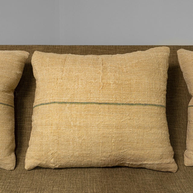 1960s Danish Mid-Century Oak Frame Sling Sofa With Upholstered Cushions For Sale - Image 13 of 18