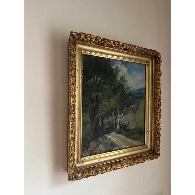 Early 1900s Country Landscape in Gilt Frame- 13 x 15” Truly lovely, antique, early 1900s countryside landscape. Has been...