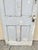 Antique Architectural Salvage Gray White Distress Painted Wooden Interior Door For Sale - Image 4 of 12