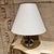 1980s Small Aluminum Table Lamp Geometric Form For Sale - Image 4 of 8