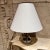 Small Aluminum Table Lamp, Geometric Form, Modern Design, 1980s For Sale - Image 4 of 8