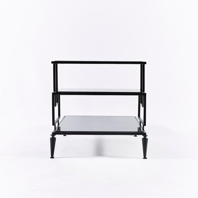 Global Views Global Views 3 Tier Granite & Metal End Table For Sale - Image 4 of 6