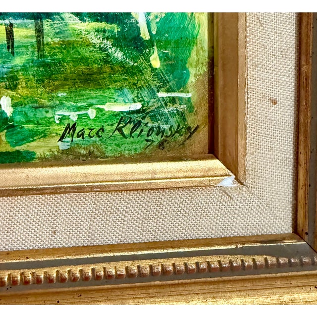 1970s Marc Klionsky, Post Soviet Russian Jewish Oil Painting Marc Klionsky Jerusalem Angel & Shofar, 1978 For Sale - Image 5 of 7