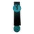 Signed Artist Leonie Lacouette Narrow Black Verdigris Copper Pendulum Wall Clock For Sale