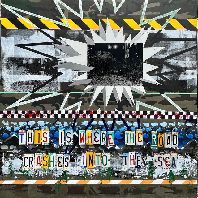 Ryan Humphrey, Outsider Ryan Humphrey Street Art Collage, Large Painting Jackson Pollock Photo For Sale - Image 13 of 14