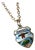 Minnesota Vintage Fritz Reu Sterling Silver Enamel Charm on New 18 Inch Gold Filled Necklace For Sale