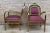 Set of French Gold Brass & Bronze Armchairs with Pink Upholstery, 1940s For Sale - Image 4 of 12