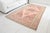 Turkish Vintage Turkish Area Rug, 9'9" X 5'4" Hand-Knotted Floral Oushak Carpet, Soft Pink and Taupe Decorative Wool and Cotton Blend Rug For Sale - Image 3 of 9