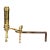 American Late Federal Brass Andirons - A Pair For Sale - Image 9 of 13