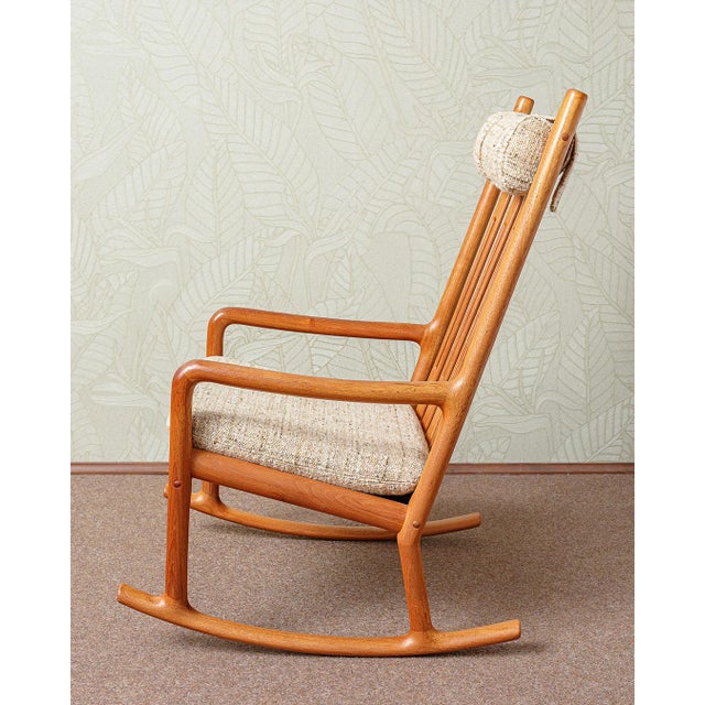 Rocking Chair by Hansa Olsena for Juul Kristensen, 1960s, in Flawless conditions. Designed 1960 to 1969 I have official...