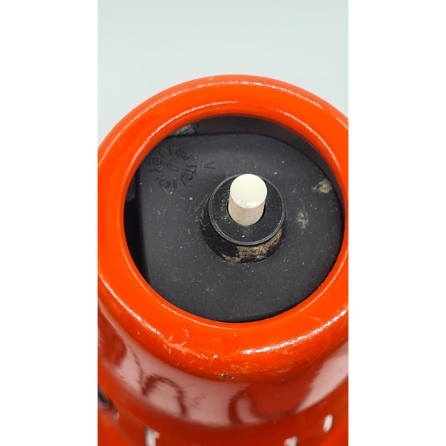 TYP W3 Spezial Desk Lamp in Red Metal, 1970s For Sale - Image 12 of 14