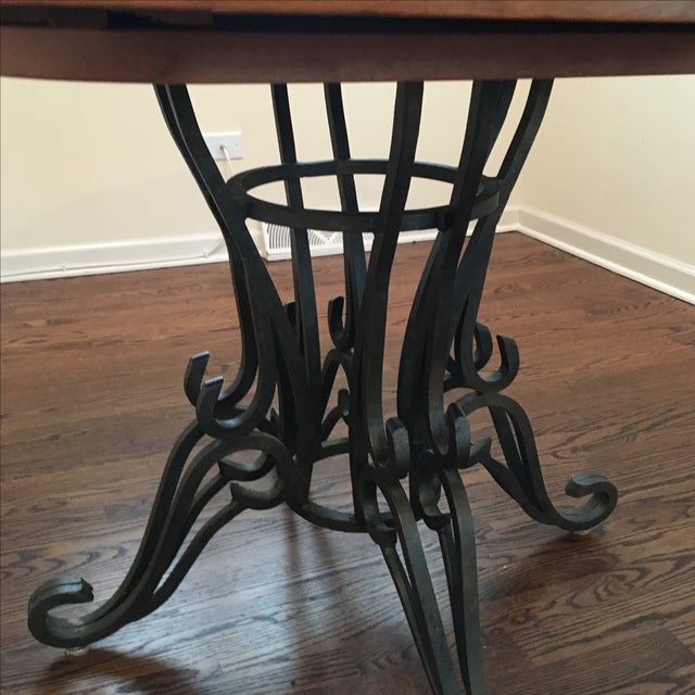 Nichols & Stone Iron Dining Table & Two Leaves Chairish