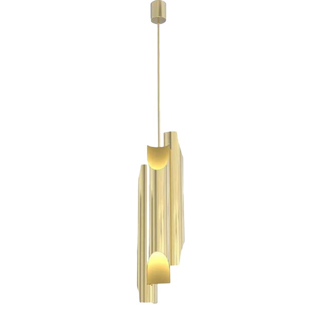 Pendant Light in Steel For Sale