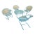 Four Maurizio Tempestini for Salterini “Radar” Cantilever Lounge Chairs With Table, 1950s, Attributed For Sale
